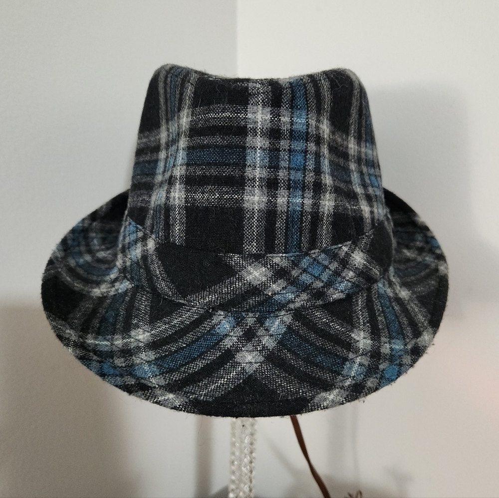 Westend Stylish Plaid Fedora Hat